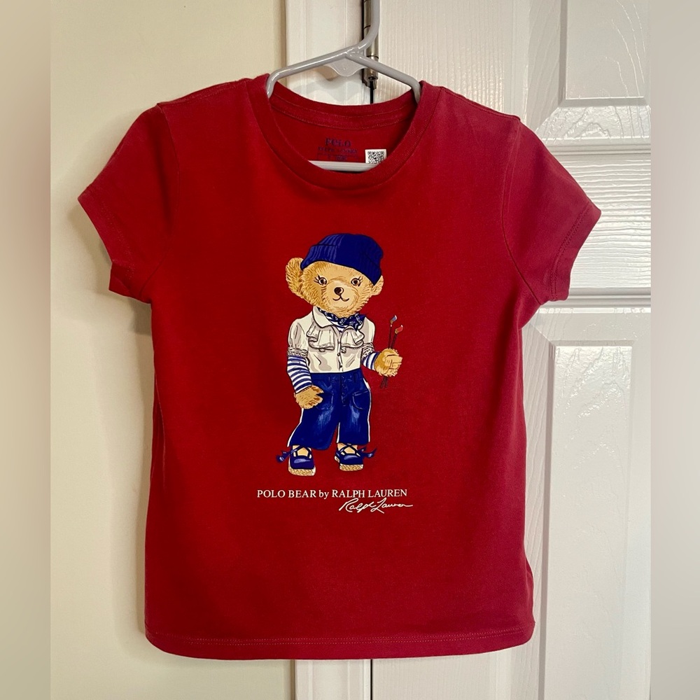 Polo by Ralph Lauren Kids Red Polo Bear Tee